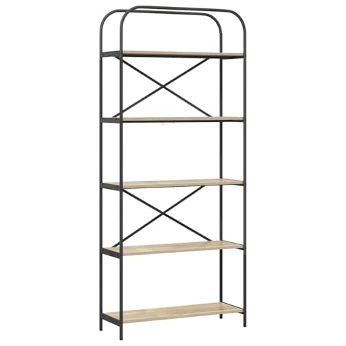 Vopese Regal Sonoma Eiche 80 x 30 x 183 cm Holzwerkstoff Regal Model879834 von Vopese