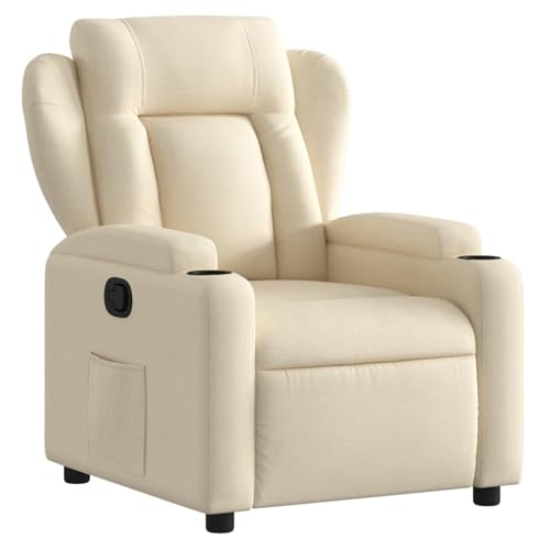 Vopese Relaxsessel Creme Stoff Loungesessel Model3205567 von Vopese
