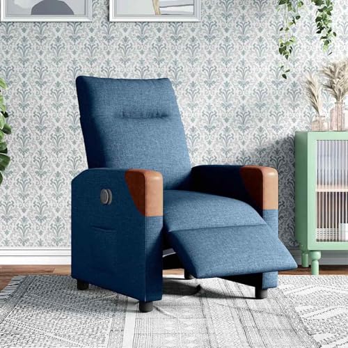 Vopese Relaxsessel Elektrisch Blau Stoff Loungesessel Model3323996 von Vopese