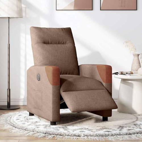 Vopese Relaxsessel Elektrisch Braun Stoff Loungesessel Model3323993 von Vopese