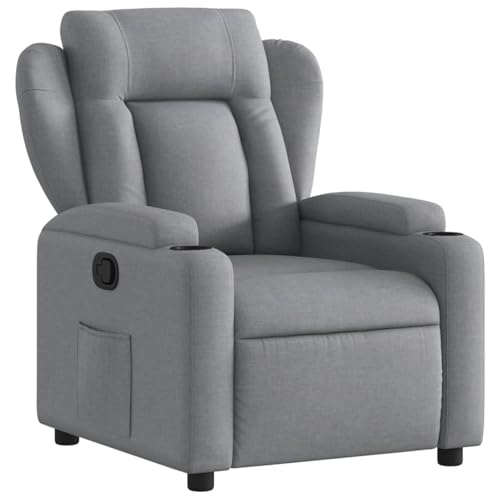 Vopese Relaxsessel Hellgrau Stoff Loungesessel Model3205564 von Vopese