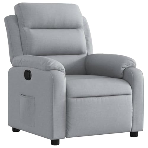 Vopese Relaxsessel Hellgrau Stoff Loungesessel Model3205720 von Vopese