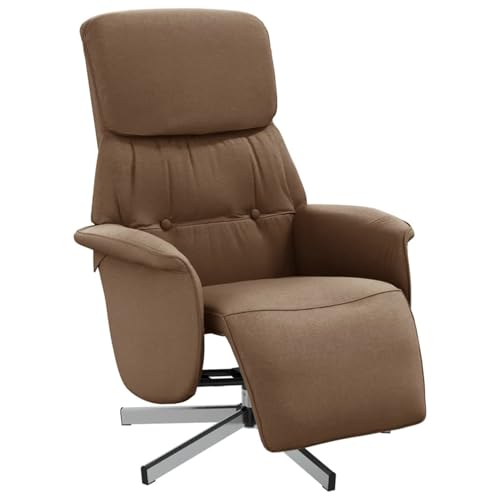 Vopese Relaxsessel mit Fußteil Braun Stoff Loungesessel Model356660 Vopese Relaxsessel mit Fußteil Braun Stoff Loungesessel Model356660 von Vopese