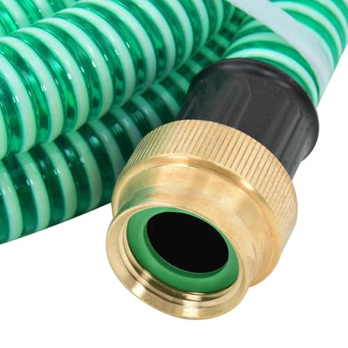 Vopese Saugschlauch mit Messing-Anschlüssen Grün 1,1" 3 m PVC Saugschlauch Model151038 von Vopese