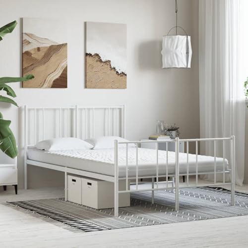 Vopese Schaumstoffmatratze Weiß 140x200 cm 7-Zonen Härtegrad 20 ILD Matratze Model356356 von Vopese