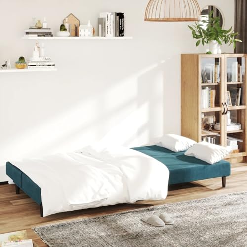 Vopese Schlafsofa 2-Sitzer Blau Samt Schlafcouch Model375731 Vopese Schlafsofa 2-Sitzer Blau Samt Schlafcouch Model375731 von Vopese