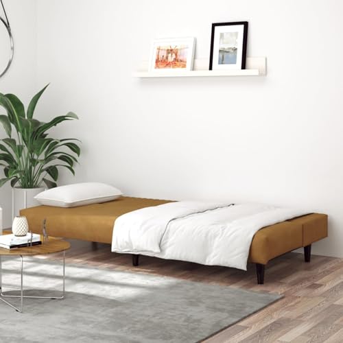 Vopese Schlafsofa 2-Sitzer Braun Samt Schlafcouch Model375934 Vopese Schlafsofa 2-Sitzer Braun Samt Schlafcouch Model375934 von Vopese