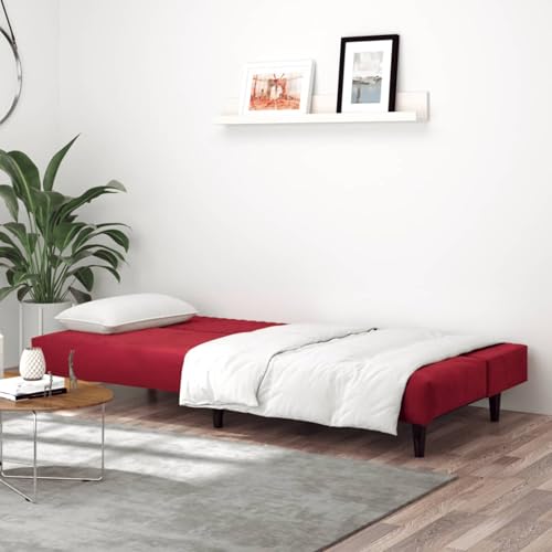 Vopese Schlafsofa 2-Sitzer Weinrot Samt Schlafcouch Model375931 Vopese Schlafsofa 2-Sitzer Weinrot Samt Schlafcouch Model375931 von Vopese
