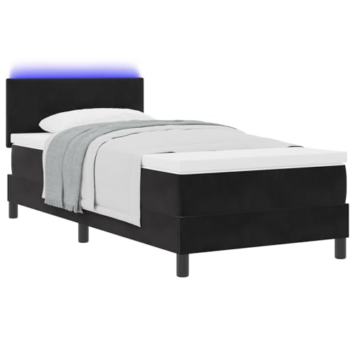 Vopese Schlafzimmer Matratze Taschenfederbett Einzelbett Samt Schwarz Rechteckig von Vopese