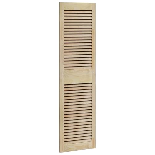 Vopese Schranktür Braun 140.5 x 39.5 x 2.1 cm Massivholz Kiefer Kleiderschrank Model42019260 von Vopese