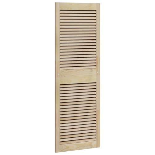 Vopese Schranktür Braun 140.5 x 49.5 x 2.1 cm Massivholz Kiefer Kleiderschrank Model42019262 von Vopese