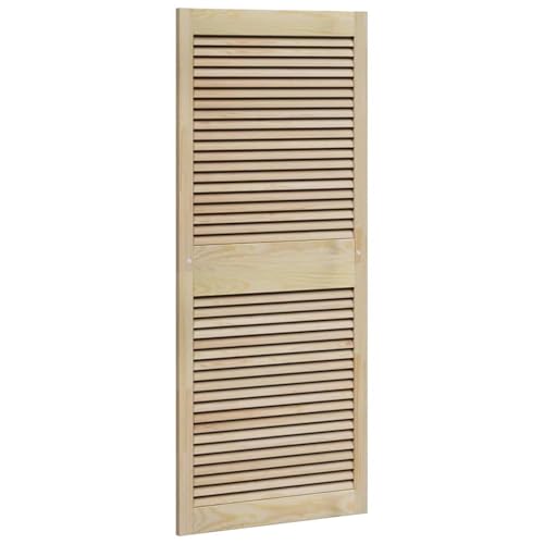Vopese Schranktür Braun 140.5 x 59.5 x 2.1 cm Massivholz Kiefer Kleiderschrank Model42019264 von Vopese