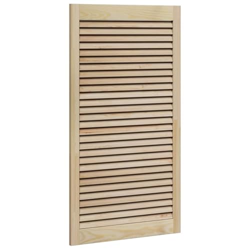 Vopese Schranktür mit Tür Braun 110 x 59.5 x 2.1 cm Massivholz Kiefer Kleiderschrank Model42019258 von Vopese