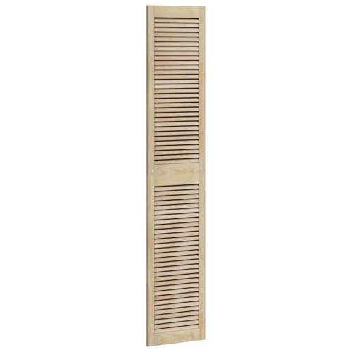 Vopese Schranktür mit Tür Braun 201 x 39.5 x 2.1 cm Massivholz Kiefer Kleiderschrank Model42019272 von Vopese