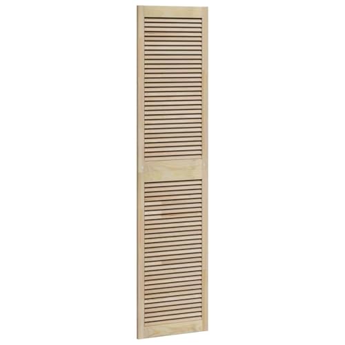 Vopese Schranktür mit Tür Braun 201 x 49.5 x 2.1 cm Massivholz Kiefer Kleiderschrank Model42019274 von Vopese