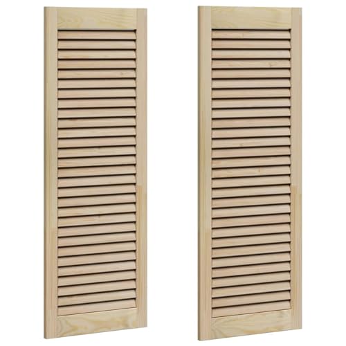 Vopese Schranktüren 2 pcs Braun 110 x 39.5 x 2.1 cm Massivholz Kiefer Schranktüren Model42019255 von Vopese