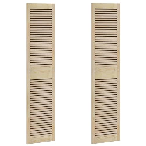 Vopese Schranktüren 2 pcs Braun 170 x 39.5 x 2.1 cm Massivholz Kiefer Schranktüren Model42019267 von Vopese