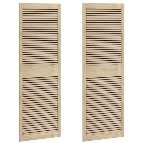 Vopese Schranktüren 2 pcs Braun 170 x 59.5 x 2.1 cm Massivholz Kiefer Schranktüren Model42019271 von Vopese