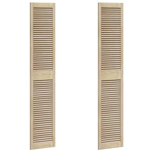 Vopese Schranktüren 2 pcs Braun 201 x 39.5 x 2.1 cm Massivholz Kiefer Schranktüren Model42019273 von Vopese