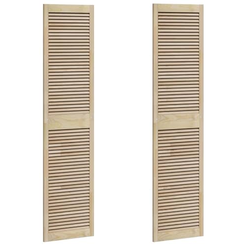 Vopese Schranktüren 2 pcs Braun 201 x 49.5 x 2.1 cm Massivholz Kiefer Schranktüren Model42019275 von Vopese