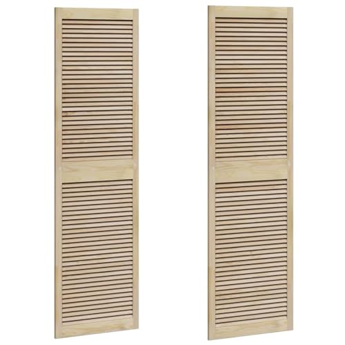 Vopese Schranktüren 2 pcs Braun 201 x 59.5 x 2.1 cm Massivholz Kiefer Schranktüren Model42019277 von Vopese
