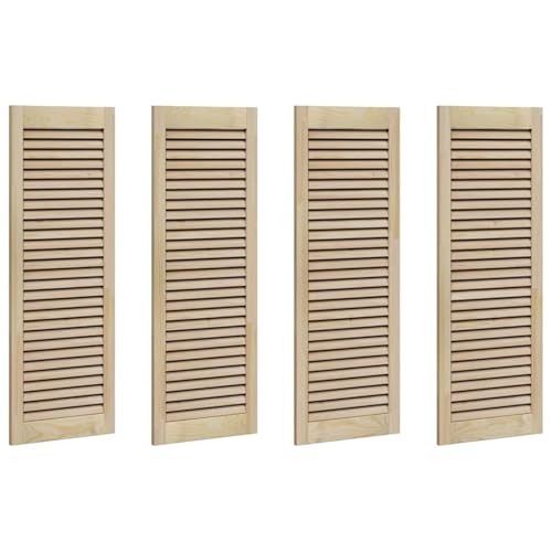 Vopese Schranktüren 4 pcs Braun 110 x 39.5 x 2.1 cm Massivholz Kiefer Schranktüren Model3394494 von Vopese