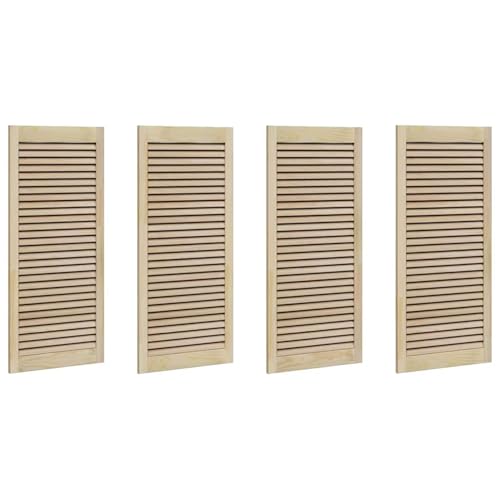 Vopese Schranktüren 4 pcs Braun 110 x 49.5 x 2.1 cm Massivholz Kiefer Schranktüren Model3394495 von Vopese