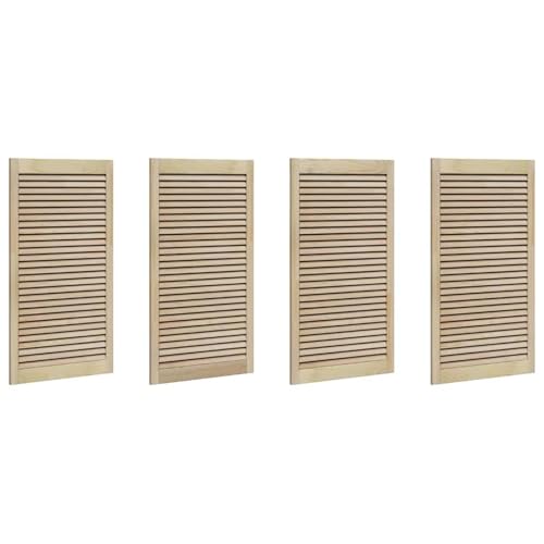 Vopese Schranktüren 4 pcs Braun 110 x 59.5 x 2.1 cm Massivholz Kiefer Schranktüren Model3394496 von Vopese