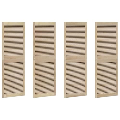 Vopese Schranktüren 4 pcs Braun 170 x 59.5 x 2.1 cm Massivholz Kiefer Schranktüren Model3394502 von Vopese