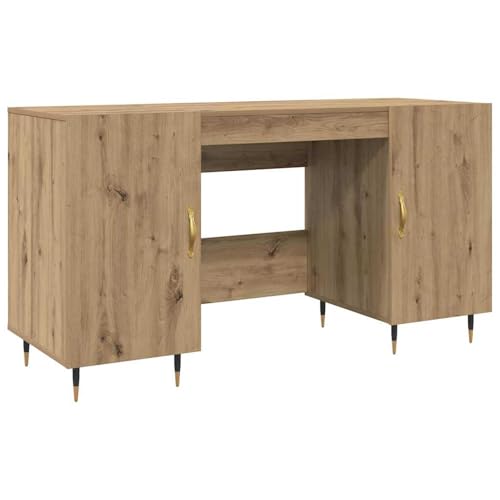 Vopese Schreibtisch Eiche handwerklich 140 x 50 x 75 cm Holzwerkstoff Schreibtisch Model879523 von Vopese