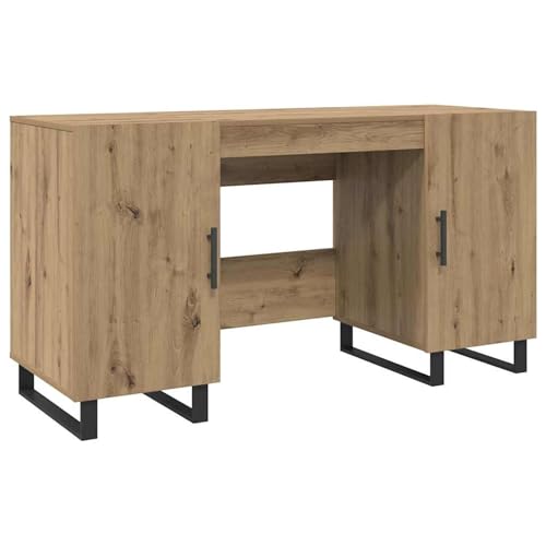Vopese Schreibtisch Eiche handwerklich 140 x 50 x 75 cm Holzwerkstoff Schreibtisch Model879529 von Vopese