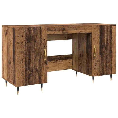 Vopese Schreibtisch mit Regal Altholz 140 x 50 x 75 cm Holzwerkstoff Schreibtisch Model879522 von Vopese