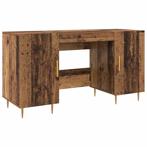 Vopese Schreibtisch mit Regal Altholz 140 x 50 x 75 cm Holzwerkstoff Schreibtisch Model879525 von Vopese