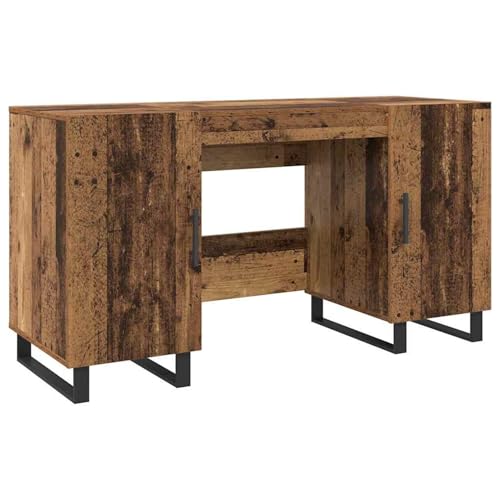 Vopese Schreibtisch mit Regal Altholz 140 x 50 x 75 cm Holzwerkstoff Schreibtisch Model879528 von Vopese