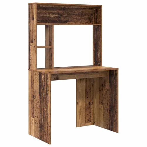 Vopese Schreibtisch mit Regal Altholz 91 x 50 x 149 cm Holzwerkstoff Schreibtisch Model869264 von Vopese