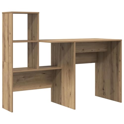 Vopese Schreibtisch mit Regal Eiche handwerklich 131,5 x 50 x 106,5 cm Schreibtisch Model869305 von Vopese