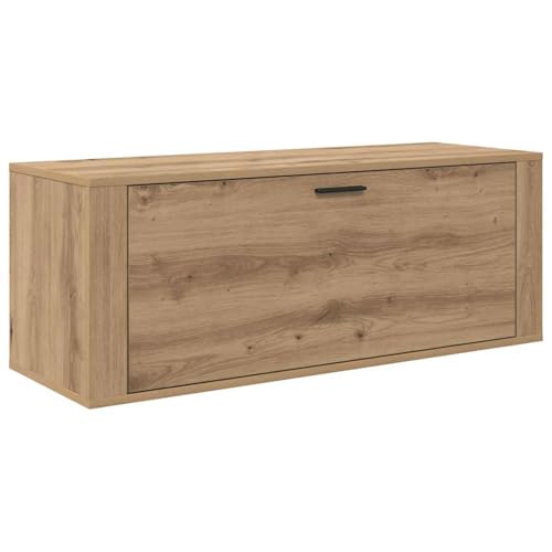 Vopese Schuhschrank Eiche handwerklich 100 x 35 x 38 cm Holzwerkstoff Schuhschrank Model881019 von Vopese