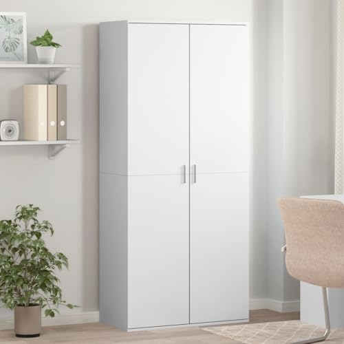 Vopese Schuhschrank Wei? 80×39×178 cm Holzwerkstoff Schuhregal Model3276672 von Vopese