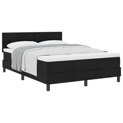 Vopese Schwarz Design Boxspringbett mit Matratze & Topper, 200 kg Tragf?higkeit, Schlafzimmer von Vopese