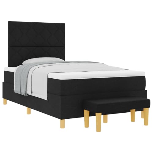 Vopese Schwarz Design Boxspringbett mit Schaum-Topper - Komfort & Stil für Schlafzimmer von Vopese