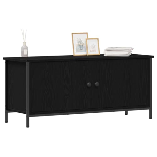 Vopese Schwarzer Eichen TV-Ständer Schwarze Eiche Spanplatte, Metall TV Cabinet Model873888 von Vopese