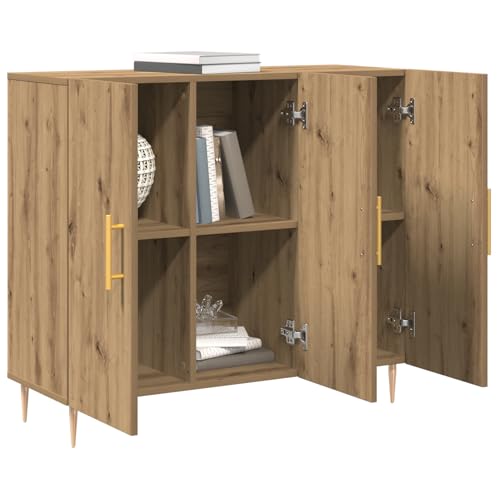 Vopese Sideboard Artisan Eiche 90x34x80 cm Holzwerkstoff Buffetschrank Model869077 von Vopese