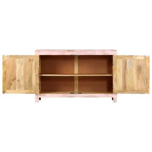 Vopese Sideboard Hellrosa 110x35x70 cm Massivholz Mango Buffetschrank Model247764 von Vopese