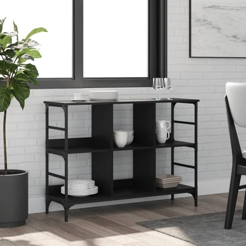 Vopese Sideboard Schwarz 102x32x73,5 cm Holzwerkstoff Anrichte Model837722 von Vopese