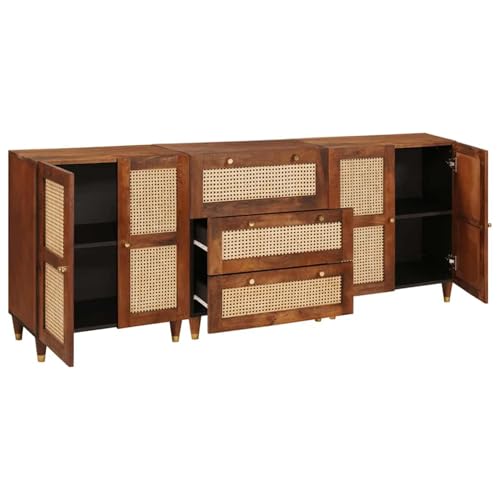 Vopese Sideboard Set 3 pcs Braun 180 x 33 x 75 cm Massivholz Mango Anrichte Model3310170 Vopese Sideboard Set 3 pcs Braun 180 x 33 x 75 cm Massivholz Mango Anrichte Model3310170 von Vopese