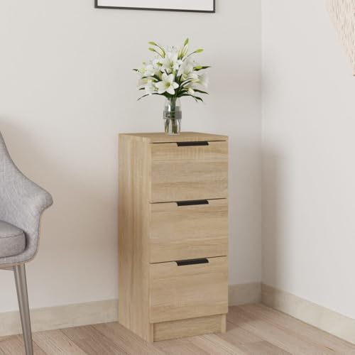 Vopese Sideboard Sonoma-Eiche 30x30x70 cm Holzwerkstoff Anrichte Model811157 von Vopese