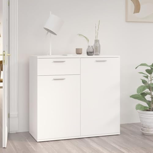 Vopese Sideboard Weiß 80x36x75 cm Holzwerkstoff Anrichte Model805770 von Vopese
