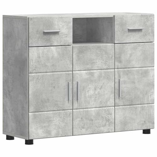 Vopese Sideboard mit Tür Betongrau 88.5 x 30.5 x 73 cm Holzwerkstoff Anrichte Model880284 Vopese Sideboard mit Tür Betongrau 88.5 x 30.5 x 73 cm Holzwerkstoff Anrichte Model880284 von Vopese