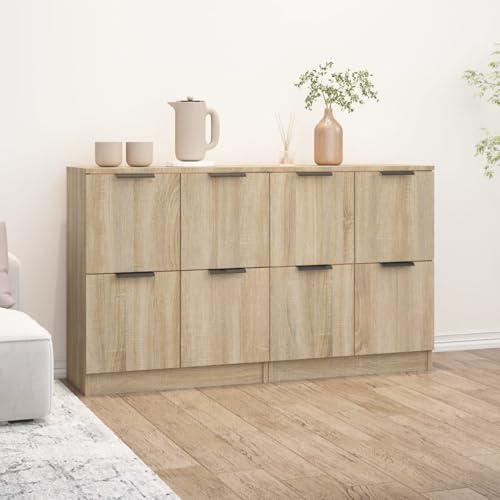 Vopese Sideboards 2 STK. Sonoma Eiche 60x30x70 cm Holzwerkstoff Anrichte Model3115806 von Vopese