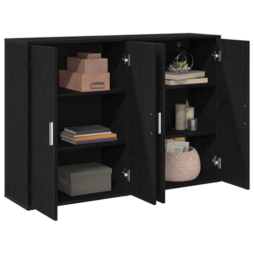 Vopese Sideboards 2 Stück Schwarz Eichenholz 60x31x84 cm Holzwerkstoff Buffetschrank Model3334304 Vopese Sideboards 2 Stück Schwarz Eichenholz 60x31x84 cm Holzwerkstoff Buffetschrank Model3334304 von Vopese